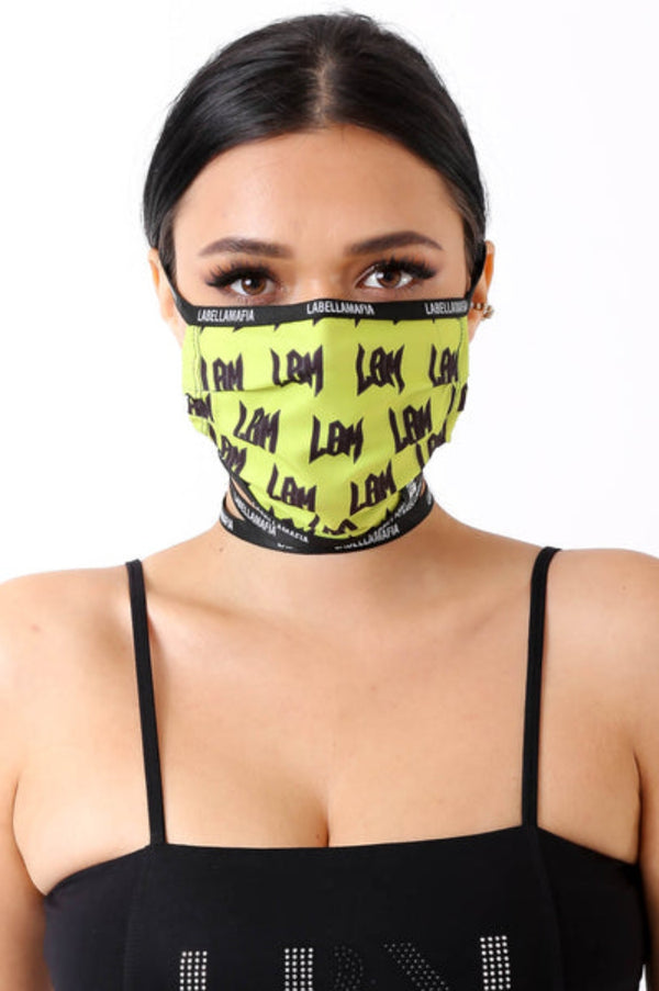 Fashion Mask Oxygen Neon Yellow