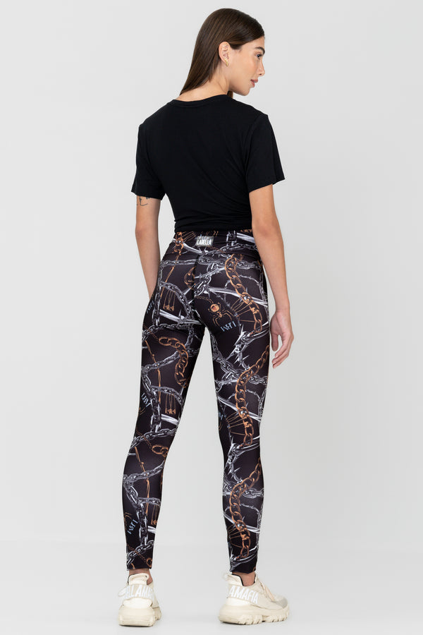 Labellamafia Printed Zero Mesh Legging