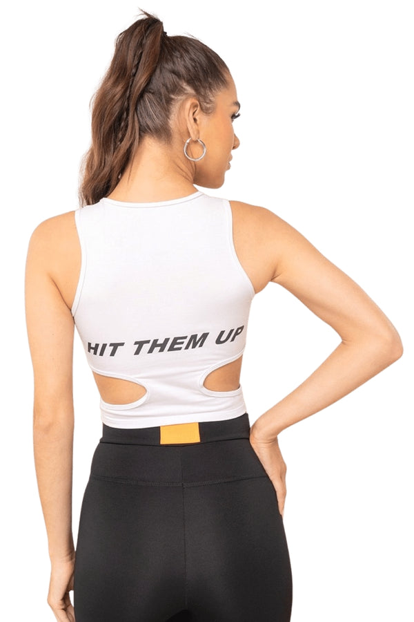 Cropped Top Fuel White Labellamafia