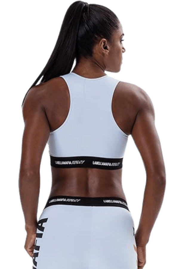Sport Bra Fitness Golden Army White