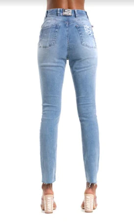 Pants Labellamafia Denim Jeans Silver